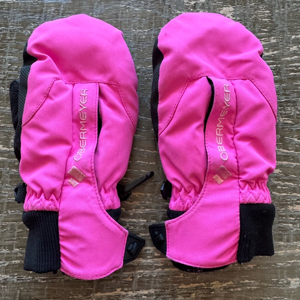 Obermeyer Kids Thumbs Up Mittens - Pink size Medium
